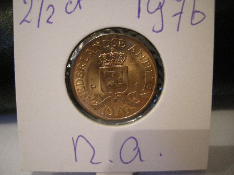 (afbeelding voor) 2,5 Cent 1976 Nederlandse Antillen FDC